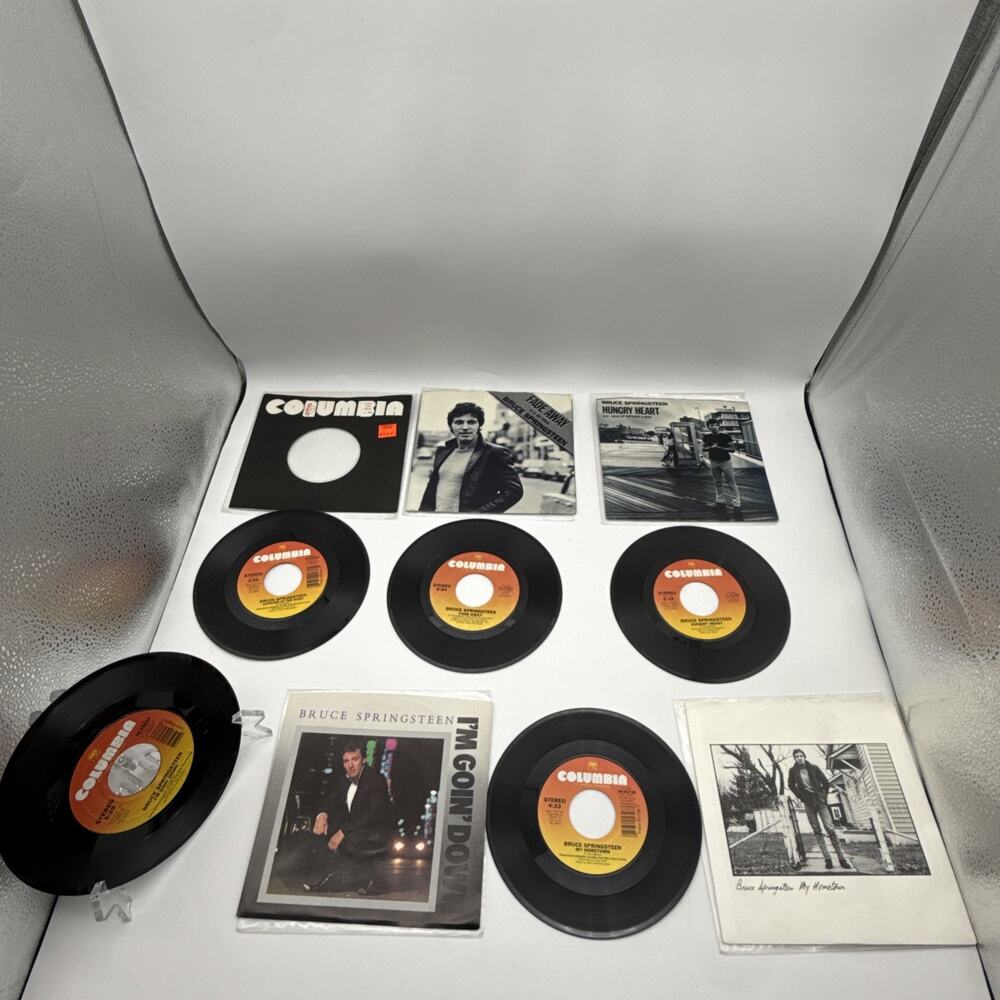 5 Bruce Springsteen classic single 45 vinyl records